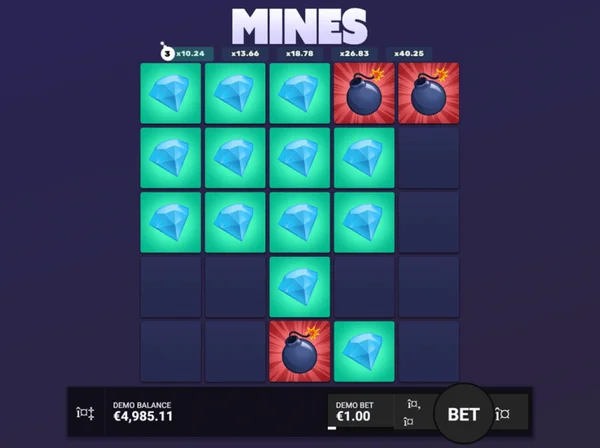 Slot hấp dẫn kiếm tiền trực tuyến Mines